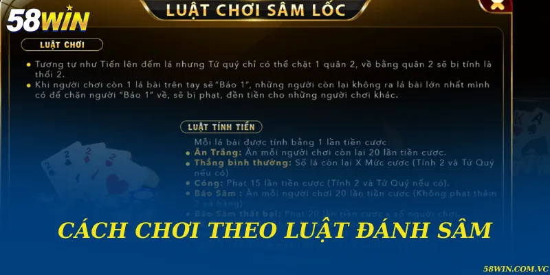 Luật Đánh Sâm – Hướng Dẫn Cách Chơi Chuẩn Cho Newbie Cách chơi theo luật đánh sâm