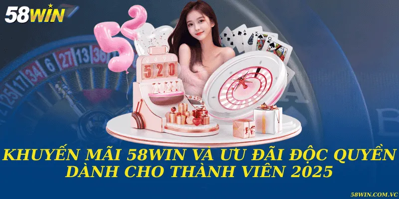 Khuyến Mãi 58WIN - Cơ Hội Nhận Thưởng Hấp Dẫn Ngay Hôm Nay Khuyến mãi 58WIN và ưu đãi độc quyền dành cho thành viên 2025