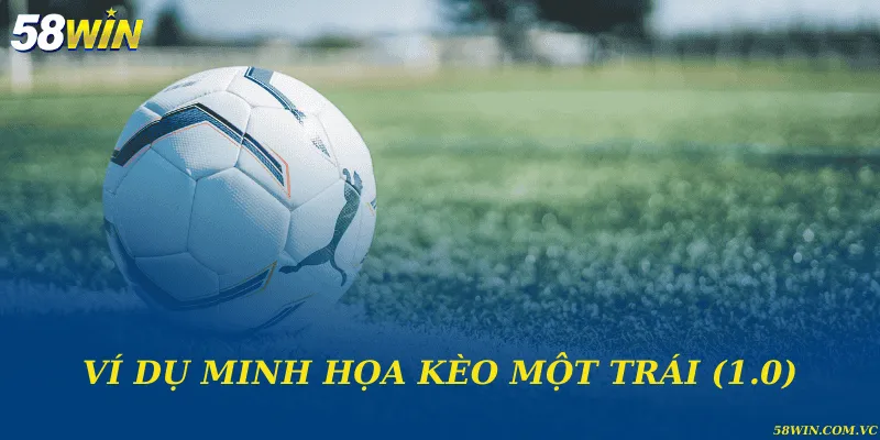Kèo Một Trái (1.0) - Hướng Dẫn Chiến Lược Cá Cược Bóng Đá Ví dụ minh họa kèo một trái (1.0)
